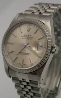 Rolex Date Just Stainless Steel Mens Watch   
