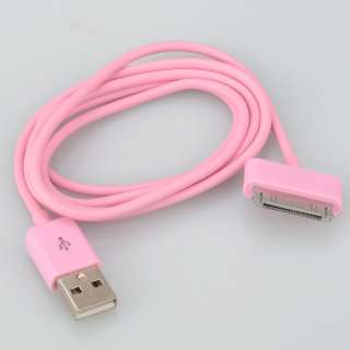 Black USB Data Cable Charger For iPhone 4 4G 3G iPod  