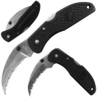 Black Crow Stainless Steel Serrated Blade Knife 6.5/8  