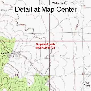  USGS Topographic Quadrangle Map   Sugarloaf Peak, Arizona 