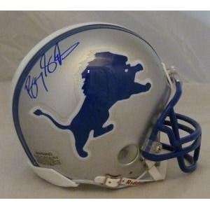  Barry Sanders Autographed Helmet   Replica   Autographed 