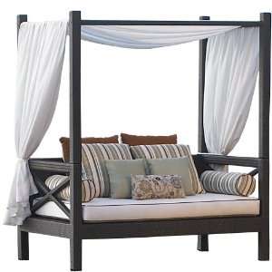  NorthCape Melrose Wicker Covered Day Lounger Patio, Lawn 
