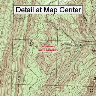 USGS Topographic Quadrangle Map   Hopewell, Pennsylvania (Folded 