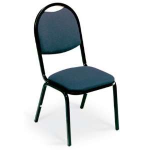  Virco 8917 Fabric Padded Stack Chair with Round Back and 