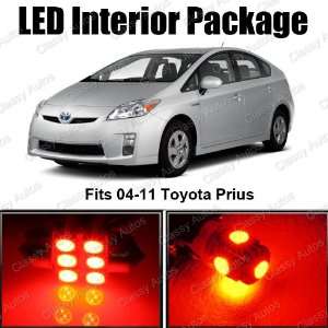  Toyota Prius RED Interior LED Package (6 Pieces 