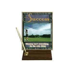  Success (Golf) Desktop Pen Set with 8 x 10 Gold Plate 