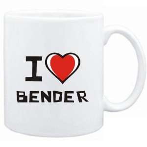  Mug White I love Bender  Last Names