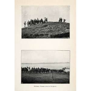 1907 Halftone Print Bulgaria Military Maneuvers Army Soldiers Training 