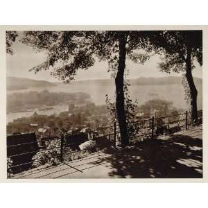  1931 View Bergen Norway Photogravure Kurt Hielscher 