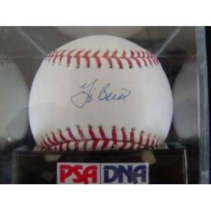 Autographed Yogi Berra Ball   Psa Graded 9   Autographed Baseballs 