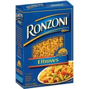 Ronzoni Elbows Pasta 16 oz (Pack of 20)  Grocery & Gourmet 