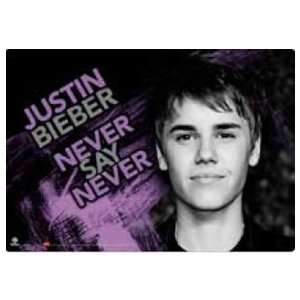        Justin Bieber sous main Never Say Never 50 x 35 cm 
