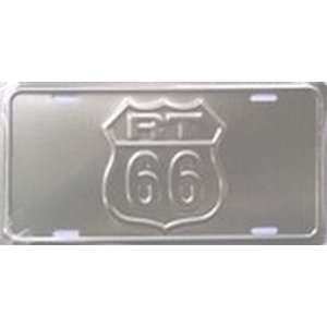 Route 66 Embossed License Plate Plates Tag Tags auto vehicle car front
