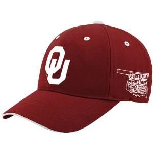 NCAA Top Of The World Oklahoma Sooners Tornado Relief Adjustable Hat 