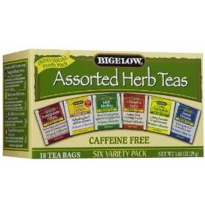 Bigelow 6 Assorted Herbs Tea Bags, 18 ct, 3 pk  Grocery 