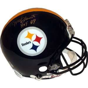  Mel Blount Steelers Signed Helmet w/ HOF Inscr. Sports 