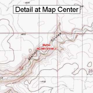  USGS Topographic Quadrangle Map   Blythe, Montana (Folded 