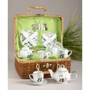  Large Dollies Tea Set/ Basket, Panda Bear Toys & Games