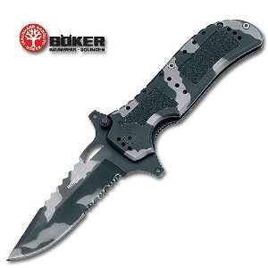 Boker Plus Camo Defender Folding Pocket Knife  Sports 