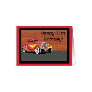  Hot Rodders 77th Birthday Card Card Toys & Games