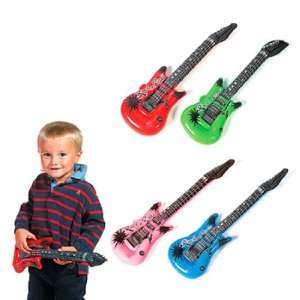    Inflatable Rock Star Guitar Assortment (1 dz) Toys & Games