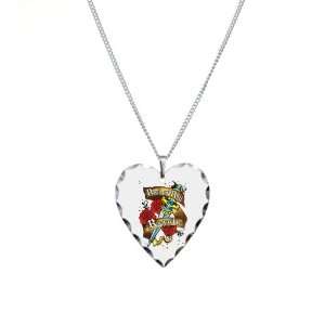  Necklace Heart Charm Rock N Roll Royalty Artsmith Inc 