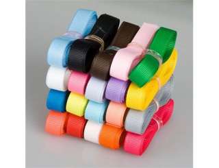 Freeshipping 20YDS 3/8 Mixed colorful 20 style grosgrain ribbon Lot