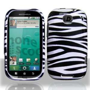 Motorola Bravo MB520 Black/White Zebra Hard Case Snap on 