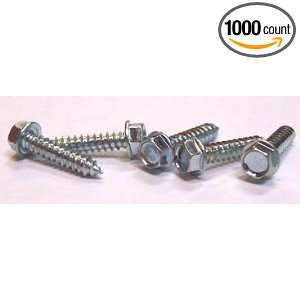 16 X 1 1/4 Self Tapping Screws Unslotted / Hex Washer Head / Type AB 