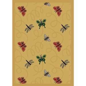  Joy Carpets Wing Dings Area Rug, Gold, 5 ft. 4 in. x 7 ft 