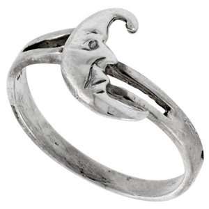   Crescent Moon Ring (Available in Sizes 6 to 10) size 6.5 Jewelry
