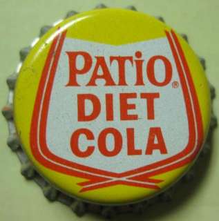 PATIO DIET COLA Cork Soda CROWN, Bottle Cap, Pepsi Cola  