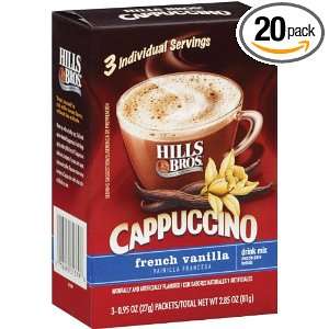 Hills Bros Coffee, French Vanilla, 2.85 Ounce (Pack of 20)
