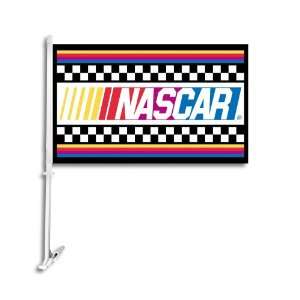  NASCAR Car Flag with Wall Brackett