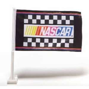 NASCAR Car Flag W/Wall Brackett Set Of 2   Car Flag Nascar  
