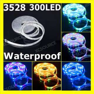 5M SMD Waterproof 3528 300leds LED strip Light RGB +24key IR remote 