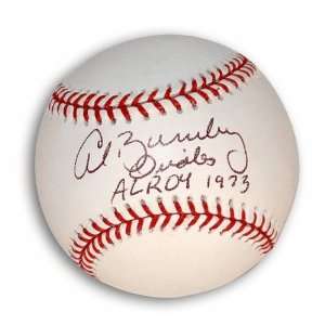 Al Bumbry Autographed Baseball Inscribed AL ROY 1973 