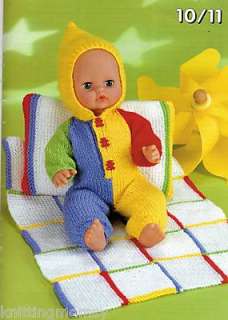 Knitting Pattern Baby  Barbie Doll & Premature Babies  