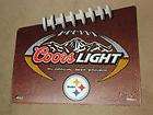 pittsburgh steelers coors light bar display tin sign awesome promo
