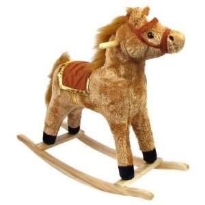  HAPPY TRAILS™ Horse Plush Rocking Horse   Wooden Rocker 