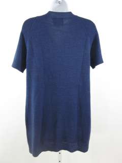 PHILLIP LIM Blue Short Sleeve Sweater Dress Sz M  