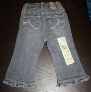 New THE CHILDRENS PLACE Baby Girls Ruffle Flare Jeans (12 MOS/18 22 