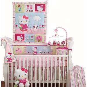 Lambs & Ivy Bedtime Originals Hello Kitty and Puppy 4 Piece Baby Crib 
