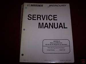 1998 Mercury Outboards 40 45 50 Bigfoot Service Manual  