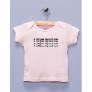  I Will Give Hugs and Kisses Pink Shirt / T Shirt Baby