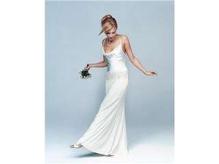 NWT Nicole Miller EA0008 SILK wedding dress bridal gown Ivory size 16 