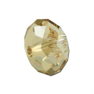  Swarovski® 12mm Large Hole Rondelle Crystal Golden Shadow 