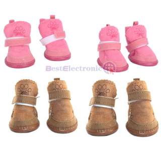 Warm Walking Cozy Pet Dog Shoes Boots Apparel Any Size  