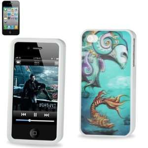  3D Style (Aqua) Hard Plastic Case Cover for iPhone 4 