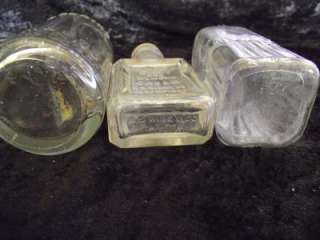 Antique 1800s Hinds Honey Almond, Hires & Lambert Listerine Medicine 